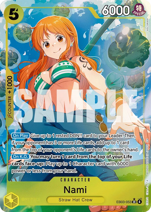 P-053 Nami One Piece Card Game Card | One Piece Card Game