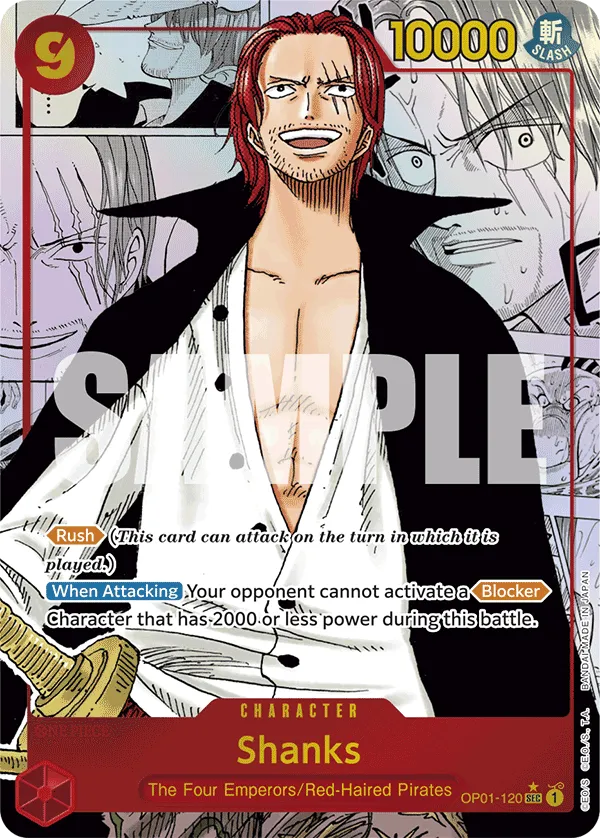 OP01-120_r2 Shanks One Piece Card Game Card | One Piece Card Game