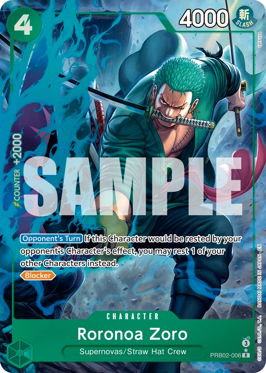 PRB02-006_p1 Roronoa Zoro One Piece Card Game Card | One Piece