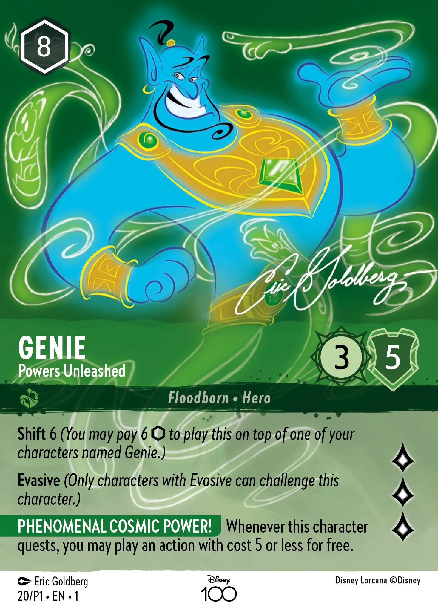 006-061 Genie - Wonderful Trickster Lorcana Card | Disney Lorcana