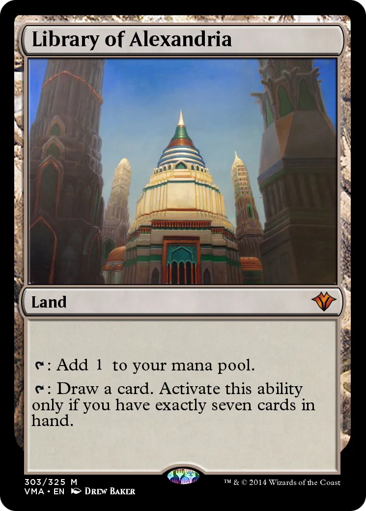 OVNT-2020B Library of Alexandria Magic: the Gathering Card - Magic