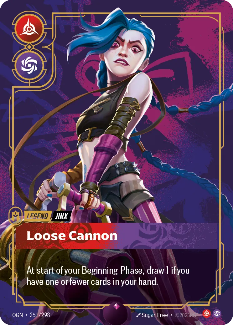 OGN-251 Jinx - Loose Cannon Card - Riftbound TCG