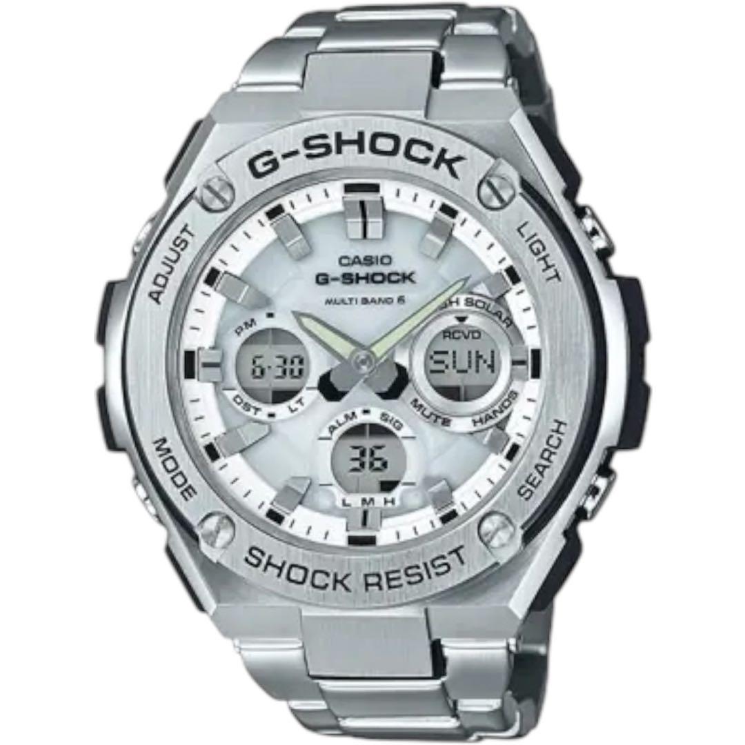 【新品】CASIO G-SHOCK G-STEEL GST-W110D-7AJF G-SHOCK Gショック Gスチール G-STEEL 電波ソーラー 腕時計 メンズ 白