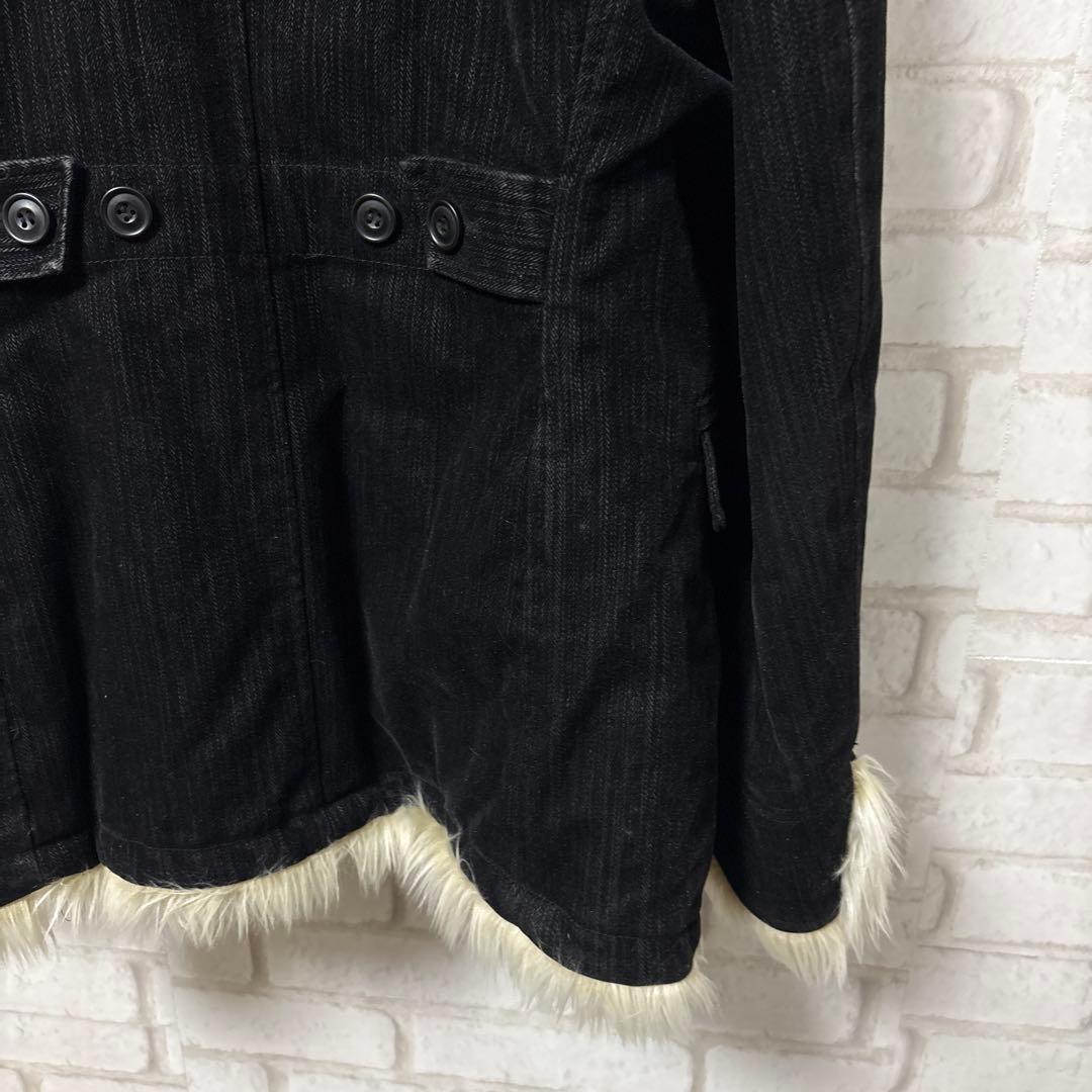 MONSIEUR NICOLE ファージャケット お兄系 平成 y2k 黒 - メルカリ