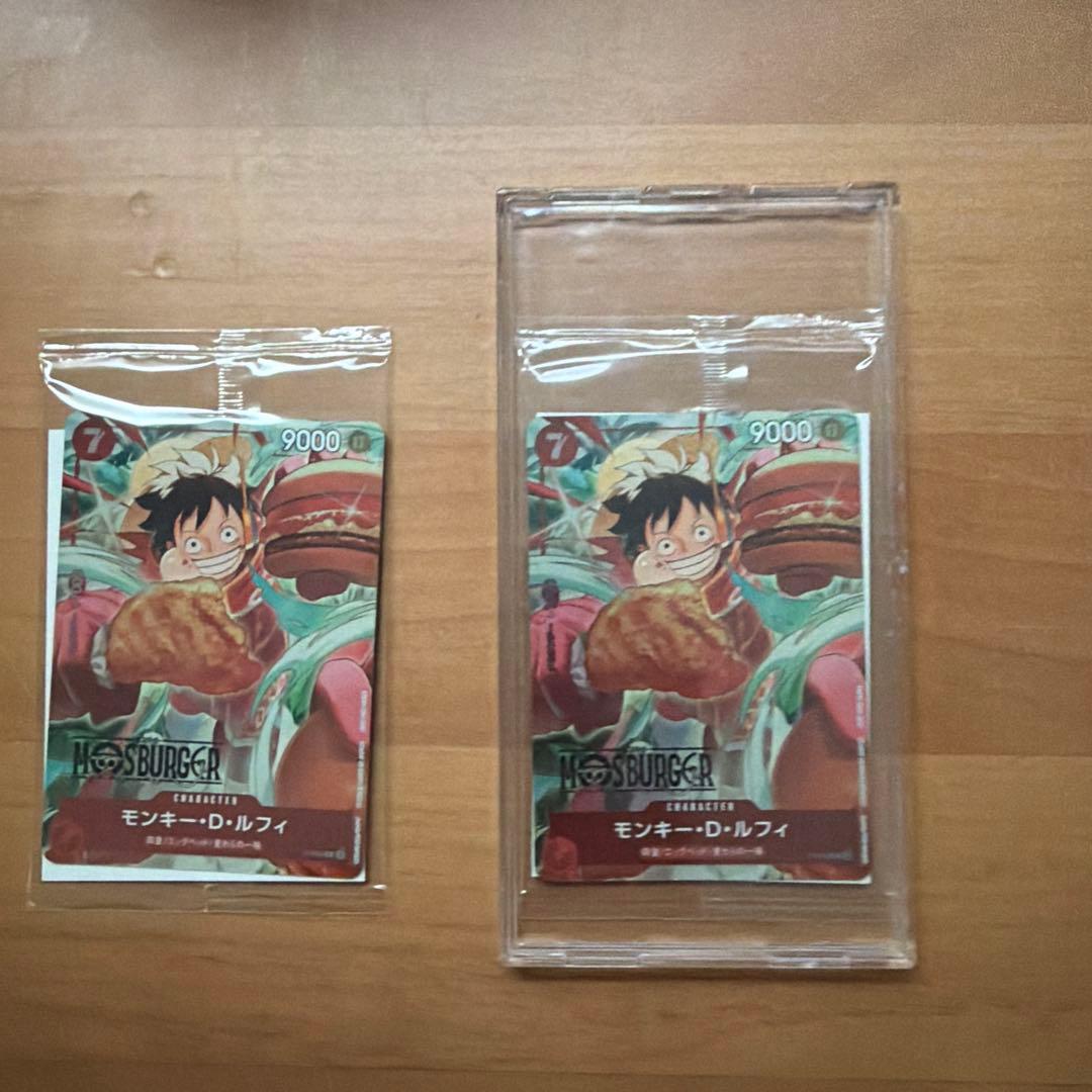 ワンピースカード　モンキー・D・ルフィー　プロモ　モスバーガー　コラボ 未開封】モンキー・D・ルフィ【プロモ】《赤》 モスバーガータイアップ