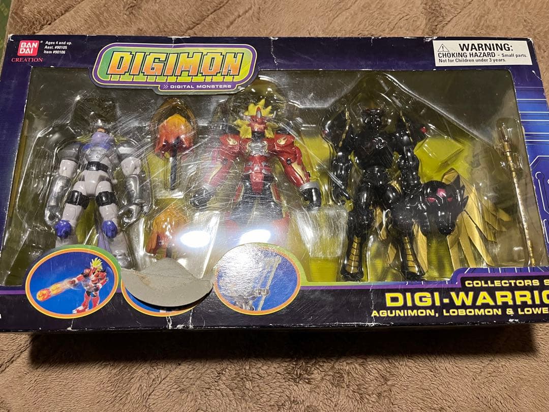 未開封　デジモンフロンティア　フィギュア　アグニモン　ヴォルフモン　レーベモン