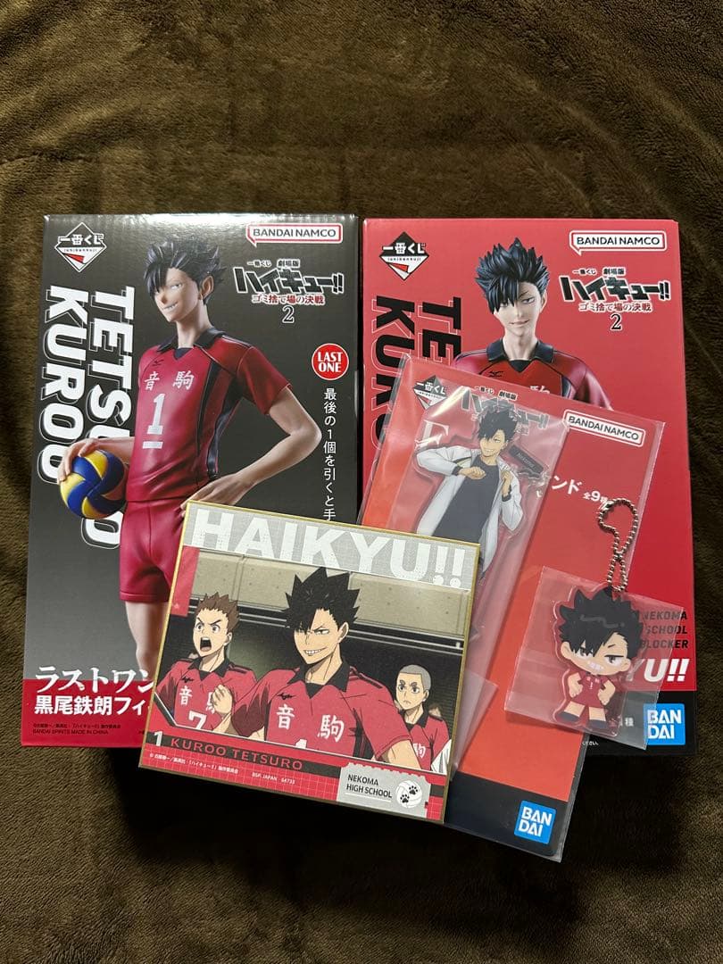 ハイキュー一番くじ　黒尾 セット 月島蛍と黒尾鉄朗のフィギュア画像公開！「一番くじ 劇場版ハイキュー