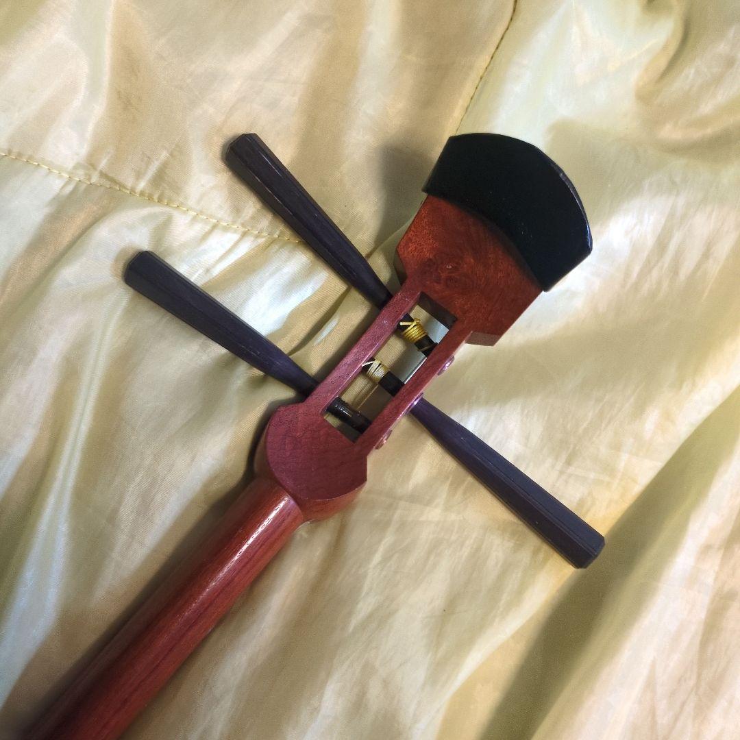 三味線 ハードケース付き 和楽器 破れ無 骨董 民謡 地唄