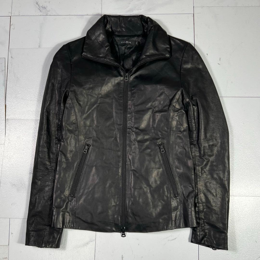 CIVARIZE シヴァーライズ 羊革 レザージャケット シングルライダース