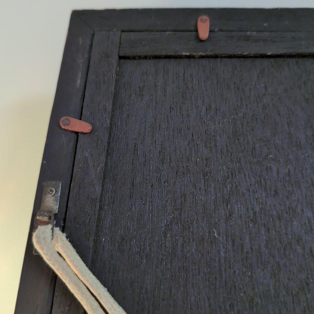 石永皓一郎　人形 金色フレーム 少女人形の肖像　新美術協会会員