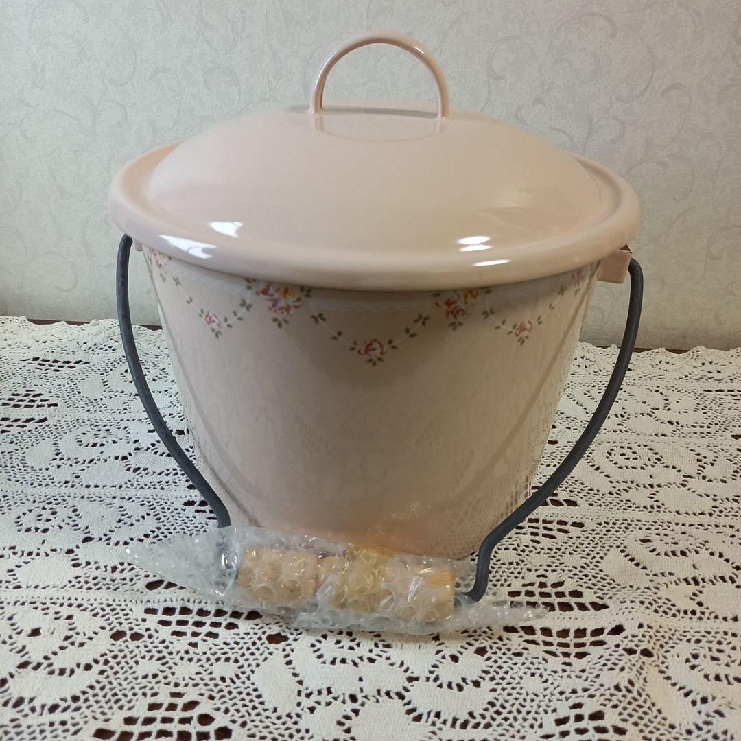 イマン　スカーレット　蓋付ミニバケツ