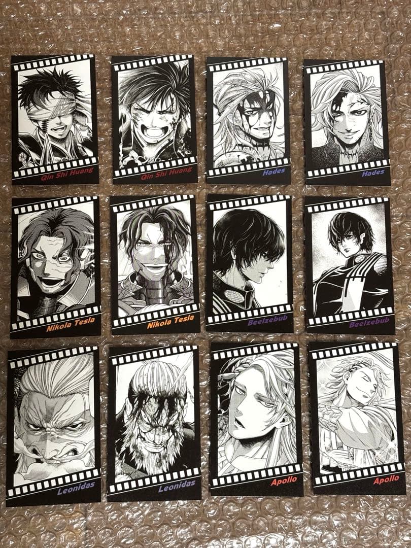 終末のワルキューレ 26巻 特典 フィルム風コレクタブルカード 12種類セット