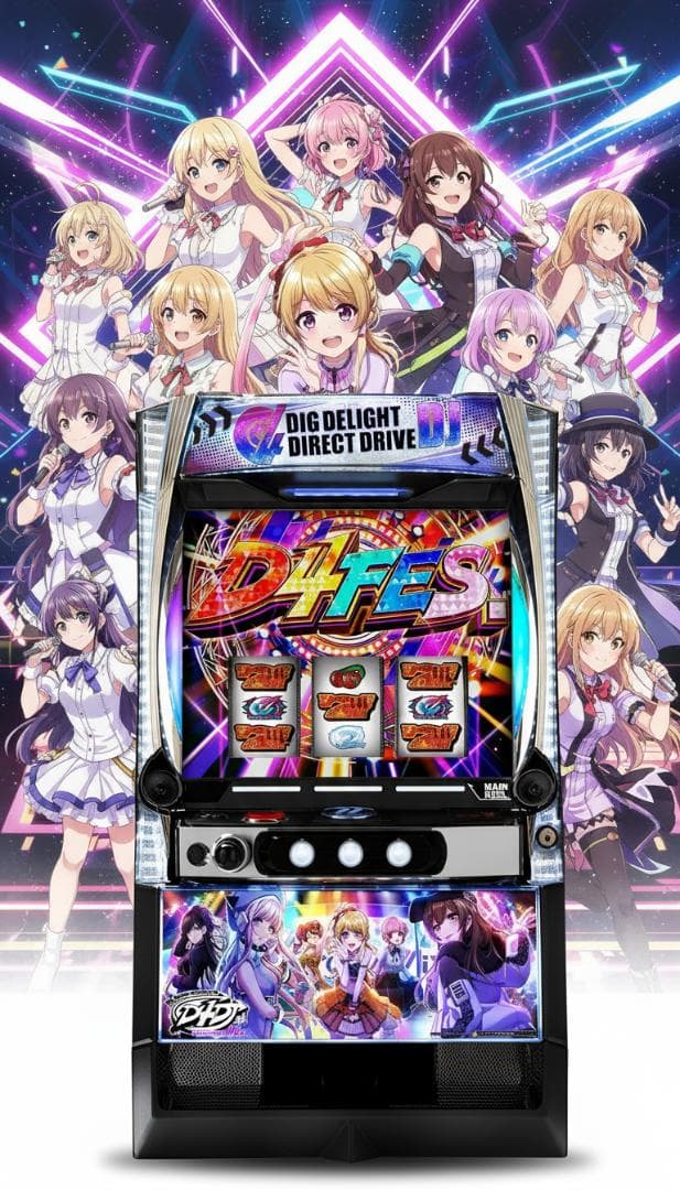 L D4DJ 実機 L D4DJ Pachi‐Slot Mix （ディーフォーディージェー）実機 本体 高性能