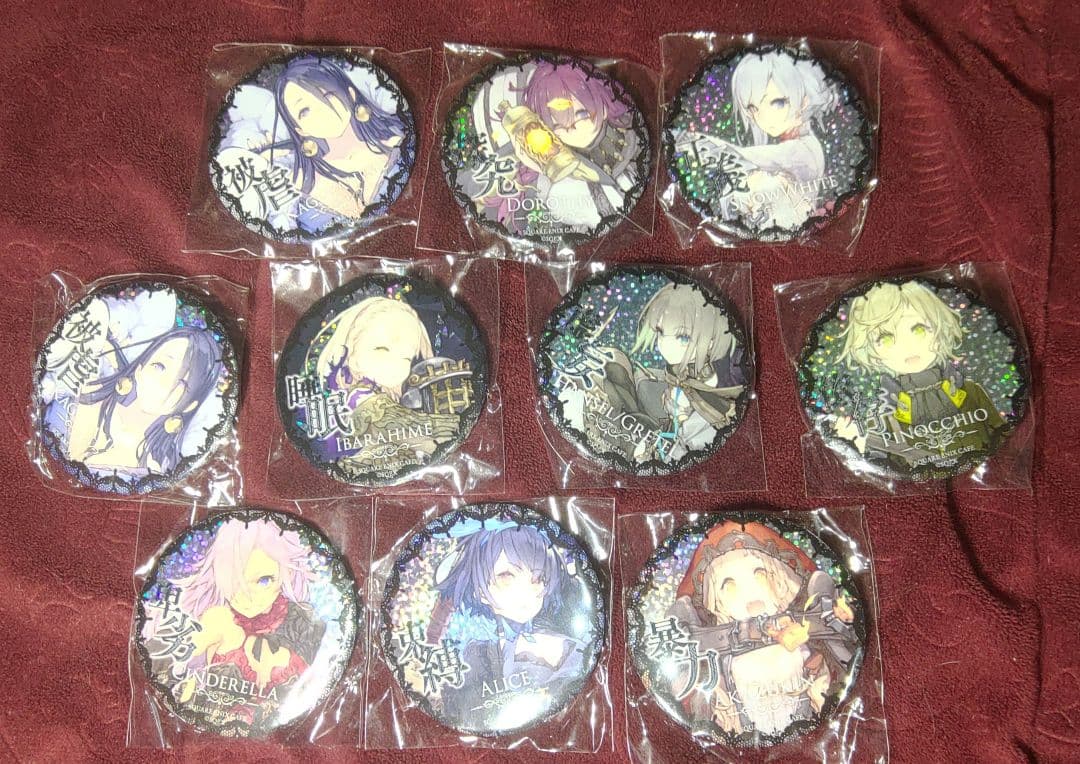 ③缶バッジ　シノアリス　10種類　スクエニカフェ