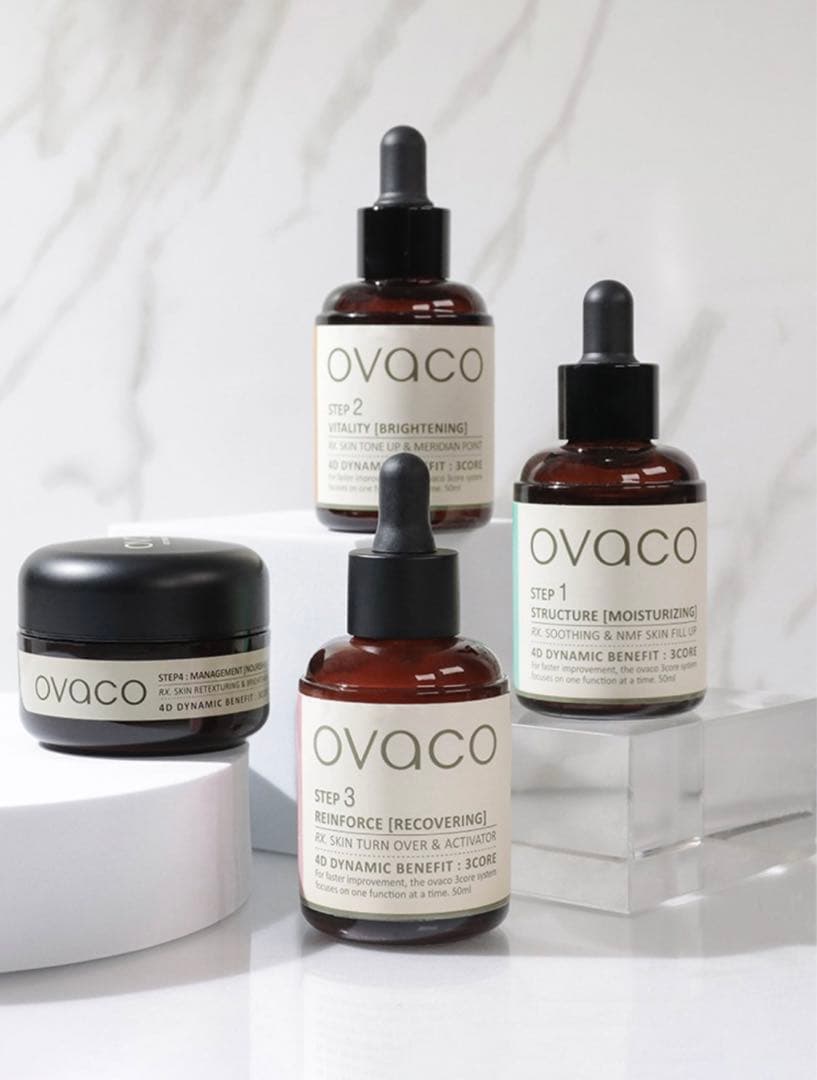 【新品未使用】ovaco オバコ4Dダイナミックセット 50ml オバコ 4Dダイナミックセット - ovaco（オバコ化粧品）【株式会社