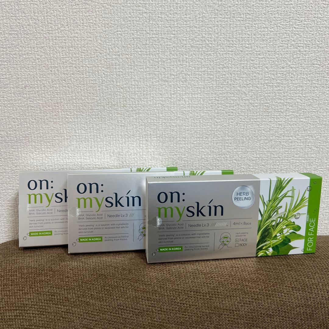 on: myskin ハーブピーリング 4ml × 8個入り　3箱セット