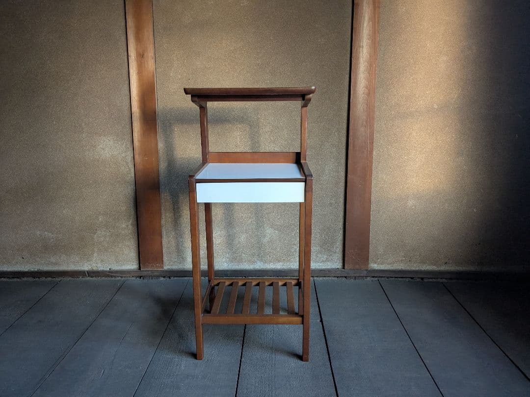 【とんとんちん】オールドカリモク 電話台　ヴィンテージ　KARIMOKU とんとんちん】オールドカリモク 電話台 ヴィンテージ KARIMOKU