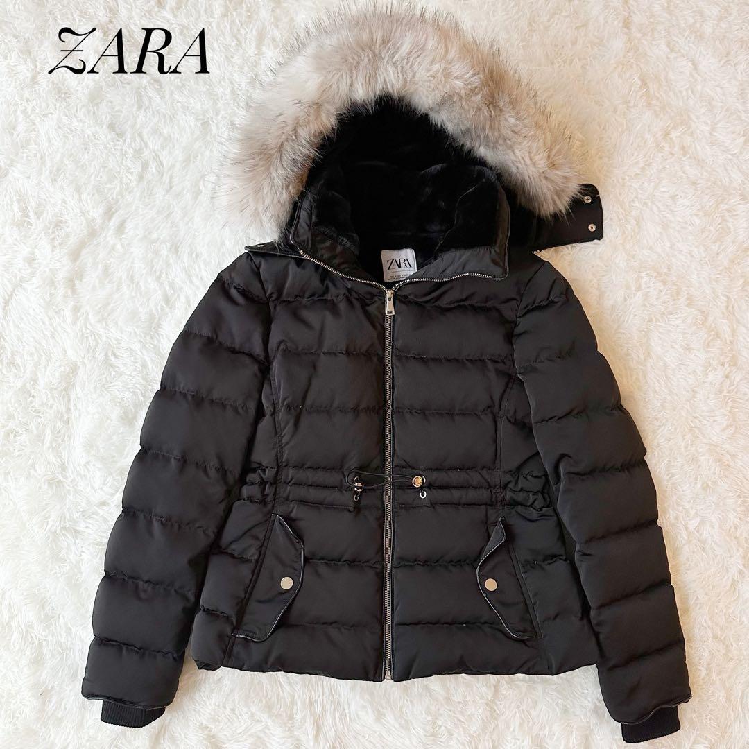 3WAY ZARA ザラ ダウンコート ファー付き ブラック ボア M⑤ - メルカリ