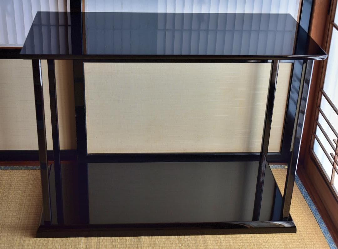 輪島塗　真台子組立式【極上品】飾棚　お茶道具/共箱