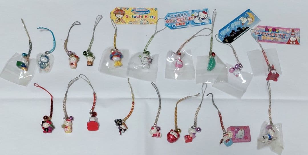ご当地キティ　根付　ストラップ　19個　ハローキティ