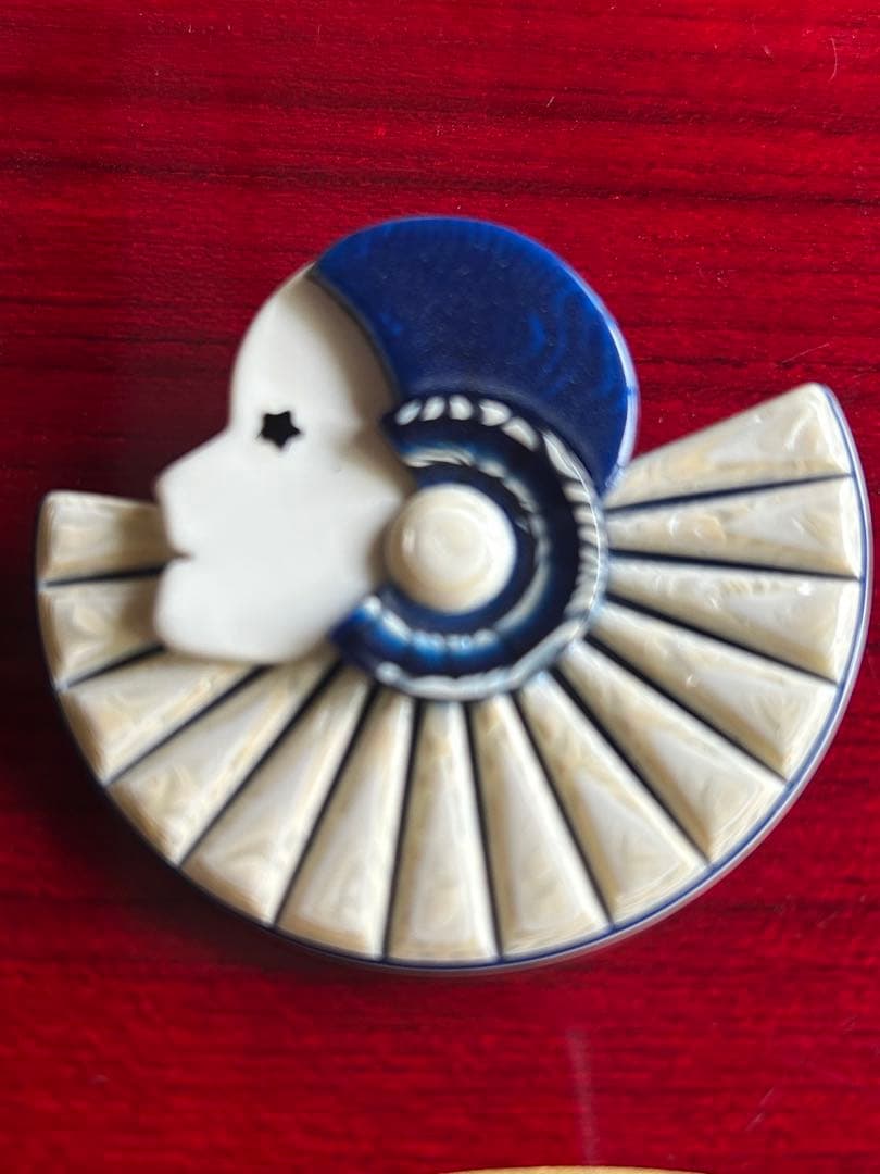 LEA STEN PARIS リアスタンヴィンテージブローチアールデコレディー