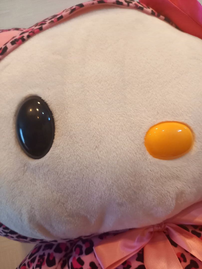 希少 ハローキティ ぬいぐるみ 2008年 ヒョウ柄 ピンク 特大 2L 新品