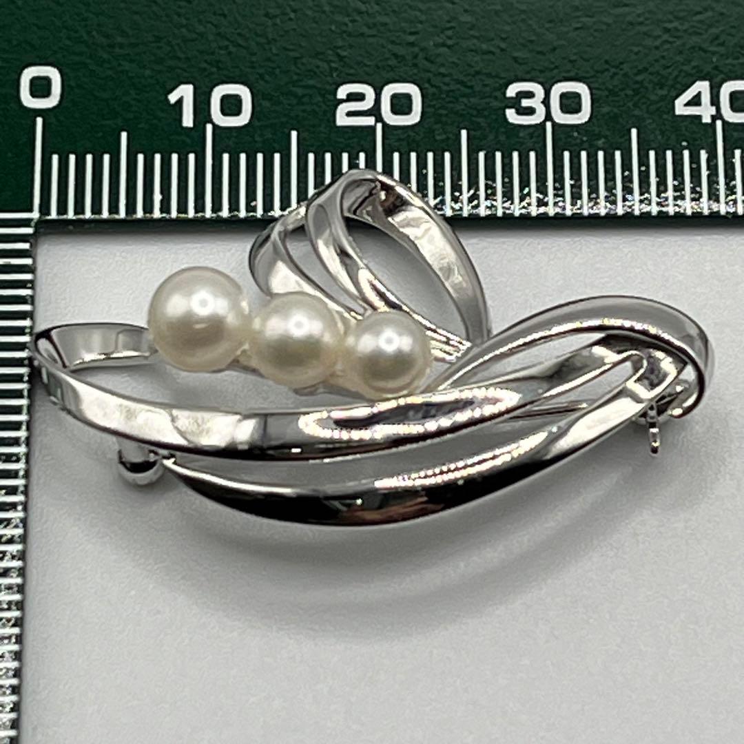 超レア！ヴィンテージ ミキモト アコヤパールブローチ M S・NHK 刻印