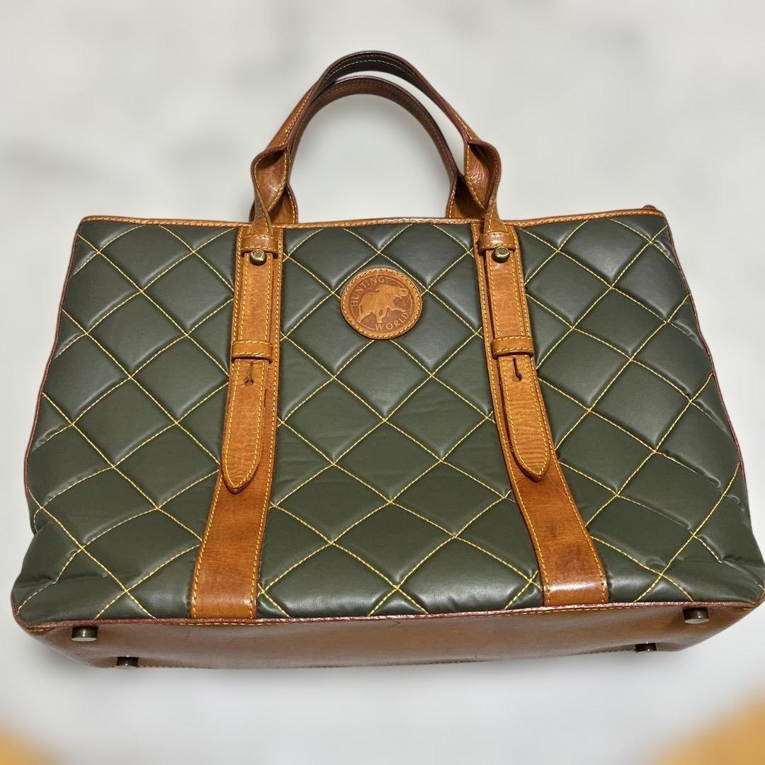 HUNTING WORLD キルティングトートバッグ