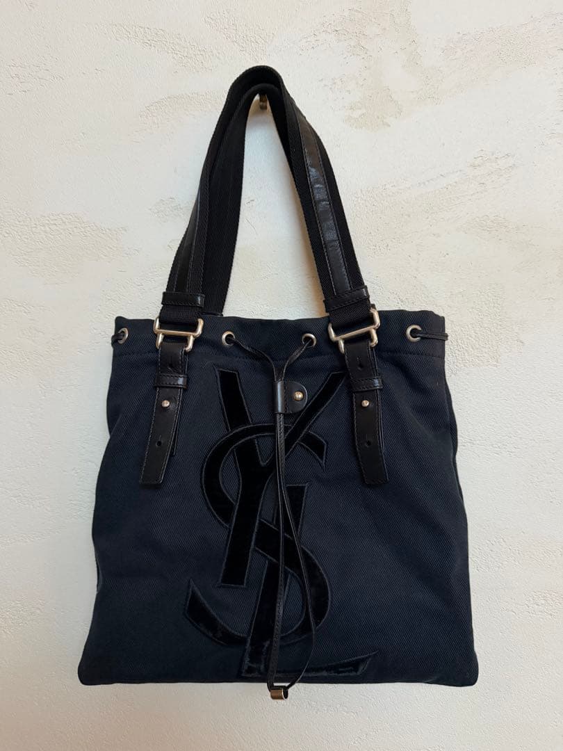 イヴサンローラン　カハラトート イヴ サンローラン カハラバッグ トートバッグ YSLロゴ コーティング