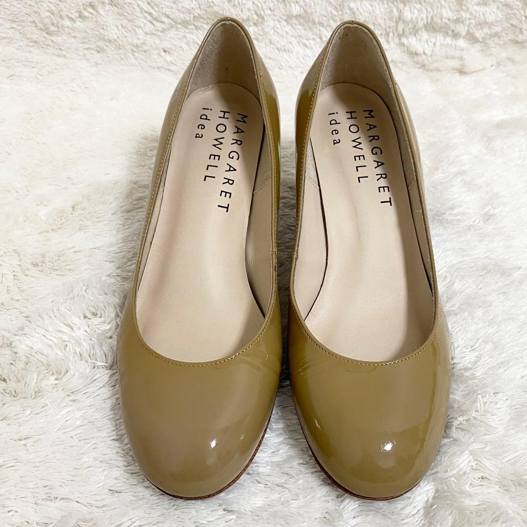 MARGARET HOWELL マーガレットハウエル パンプス エナメルレザー