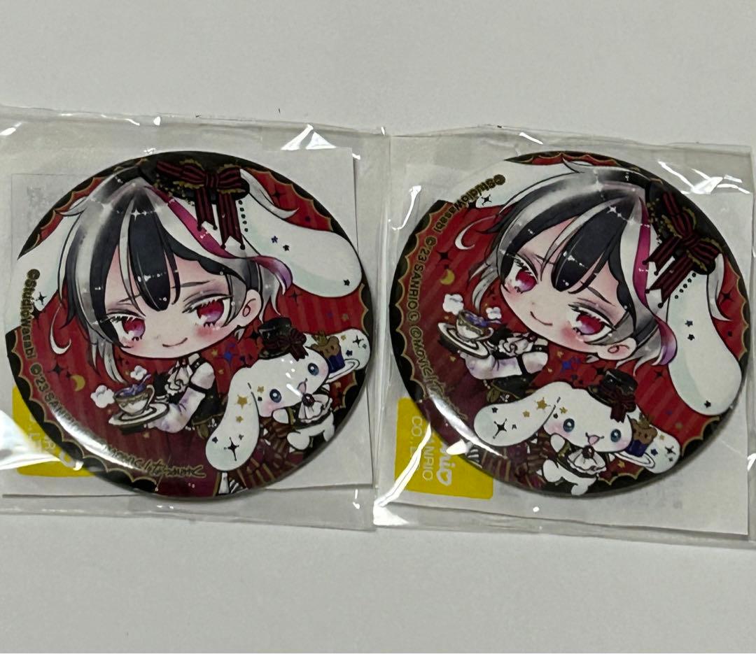 あくねこ ベリアン アニカプ サンリオ コラボ シナモン 缶バッジ