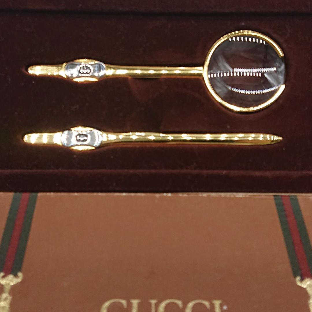 未使用】GUCCI グッチ ペーパーナイフ 拡大鏡 ルーペ 箱付き - メルカリ