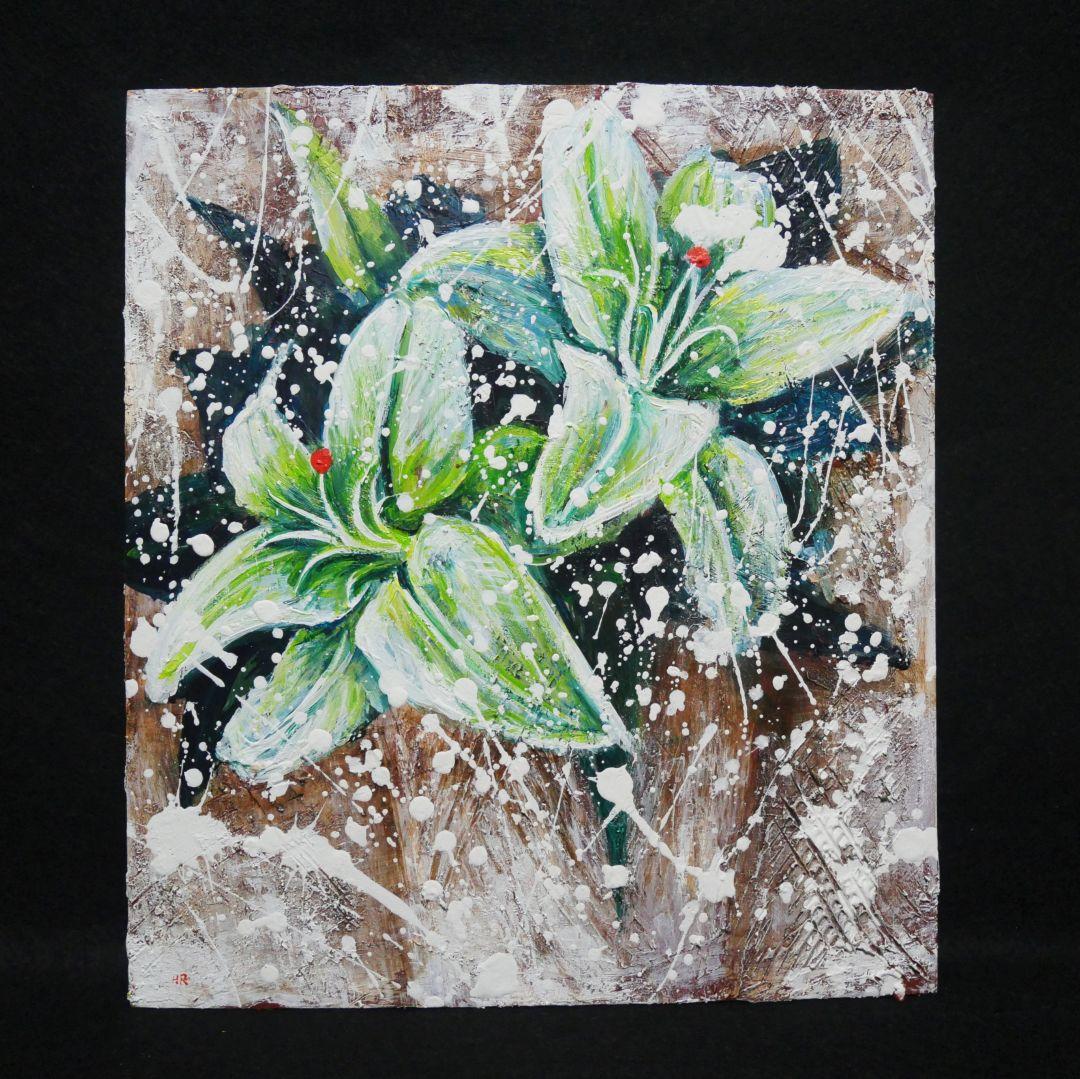 油絵 油彩 油彩画 絵 絵画【カサブランカ】 油絵 油彩 油彩画 絵 絵画