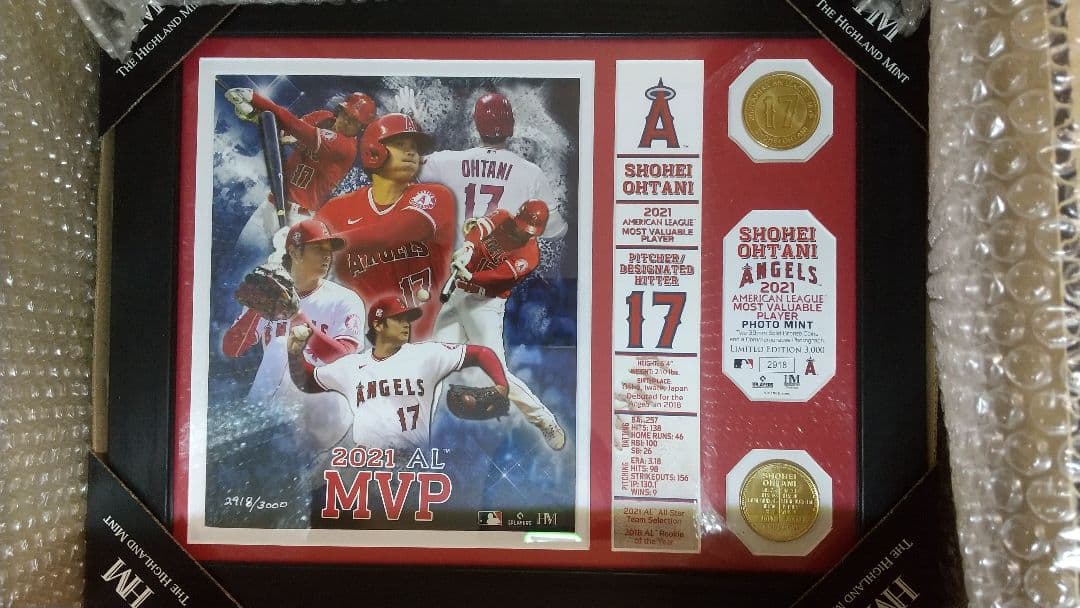 2021年 大谷翔平 MVP 獲得 限定  3000個限定 完売品