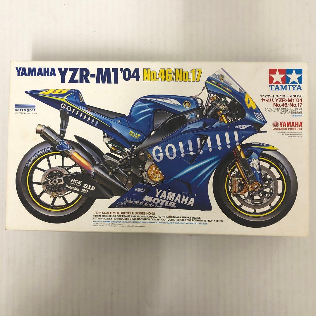 タミヤ 1/12 ヤマハ YZR-M1'04 NO.46/NO.17 Amazon | タミヤ 1/12 オートバイシリーズ ヤマハYZR-M1 '04 No.46/No