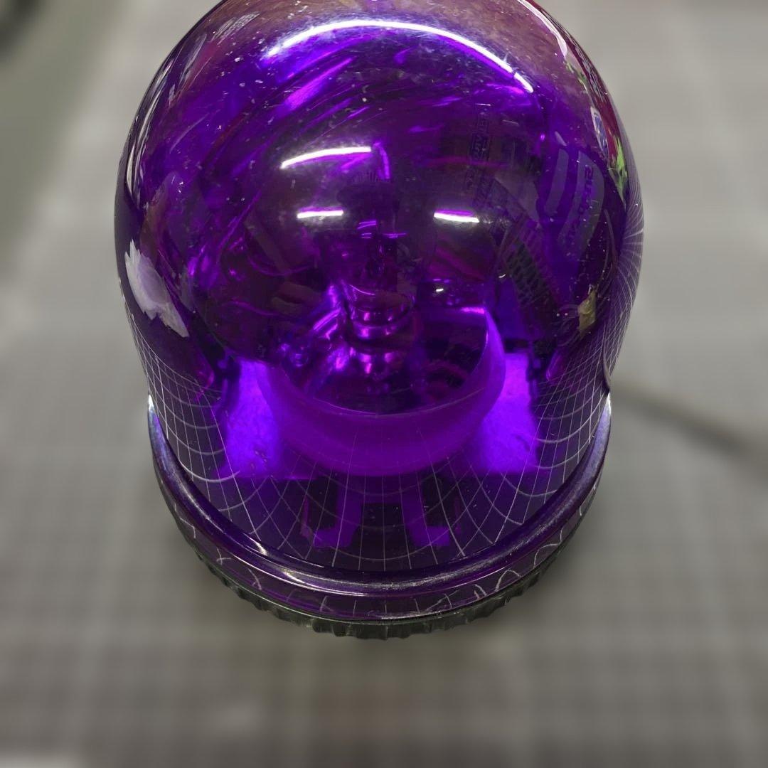 パトライト KW-12停止表示灯 紫 パトランプ フラッシュボール 絶版 旧