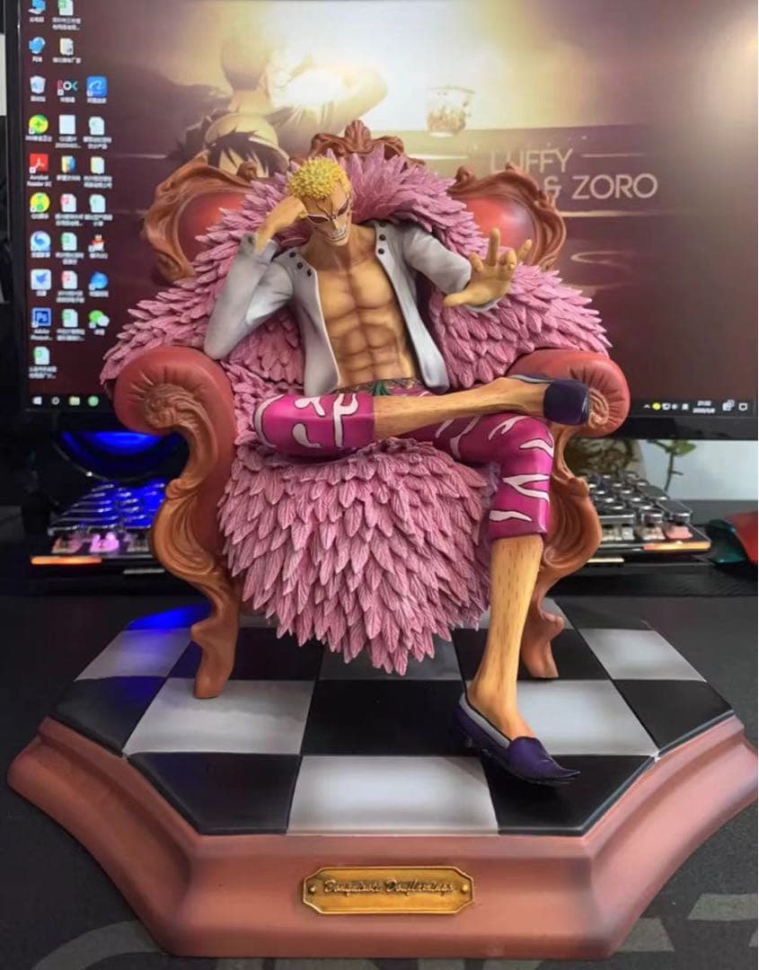 ワンピース ドフラミンゴ ガレージキット ガレキ スタチュー③⑤ ワンピース ドフラミンゴ フィギュア ガレージキット スタチューの通販