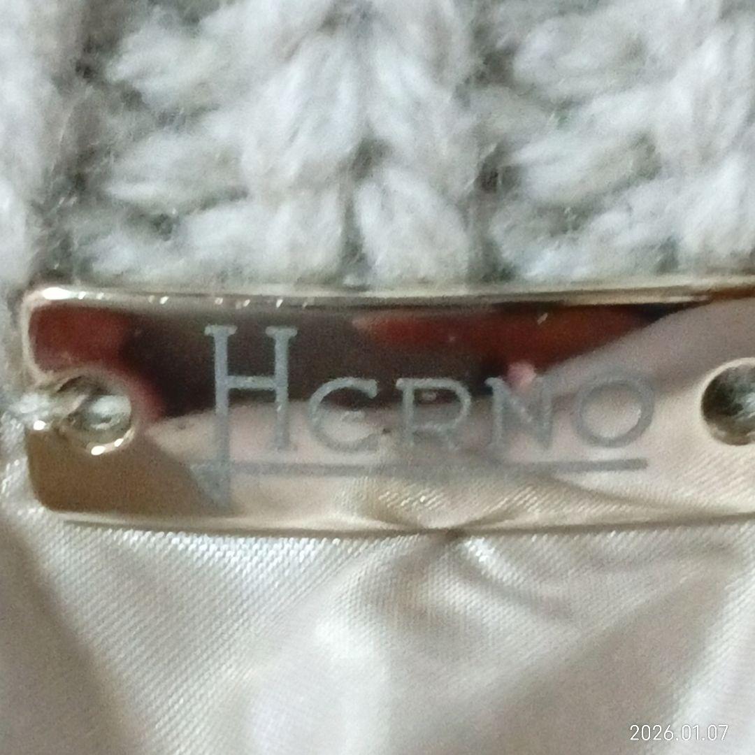 雑誌掲載 鈴木保奈美さん着用 美品 ヘルノ 異素材 ダウン ニット