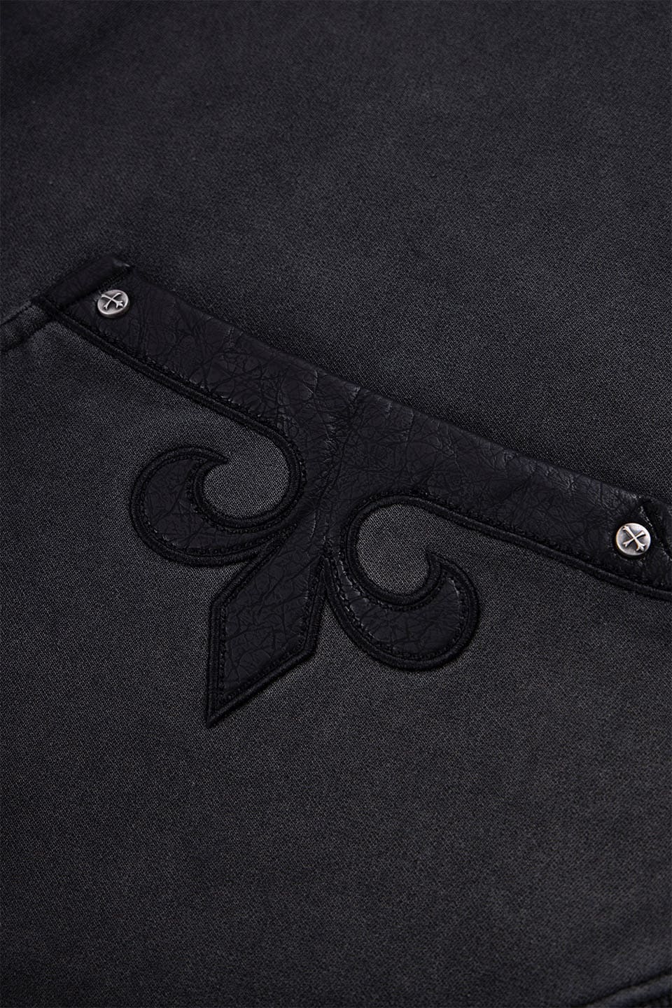 Fleur Leather Patch Zip Hoodie｜SUPPLIER｜フーディー