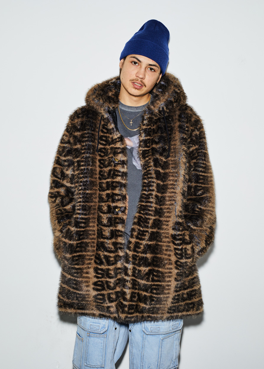 Faux Fur Hooded Coat | Supreme 22ss